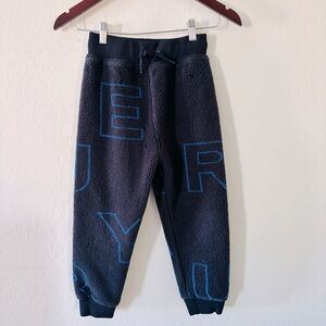 Burberry Edgar Logo Jogger Pants Boys' 8Y Navy Elastic Waist Pull On Sweatpants